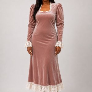 The regal velvet dress