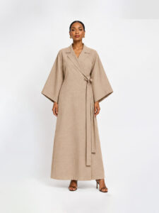 The Dignity Linen Wrap Maxi